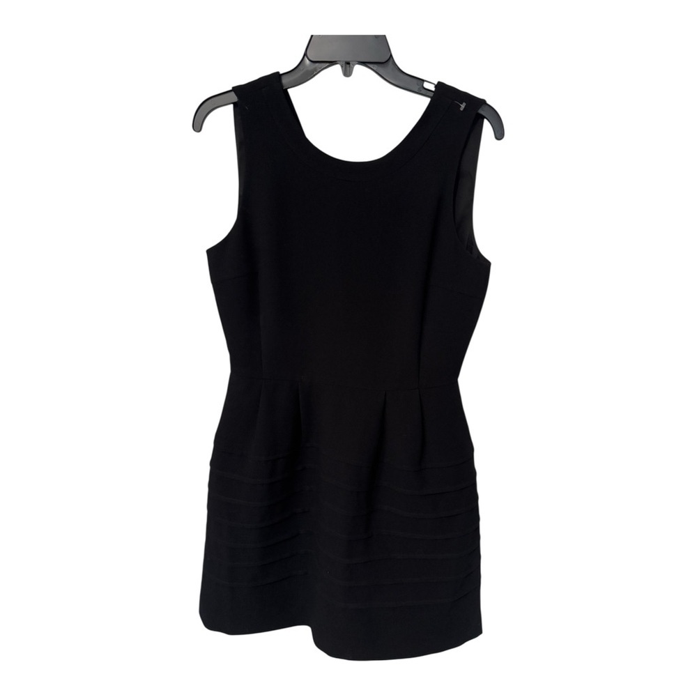 Madewell Silhouette Sleeveless Ponte Mini Dress Black Size 6 NWT - Picture 2 of 7